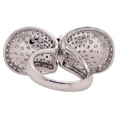 GIA Certified Sapphire and Diamond Cocktail Ring