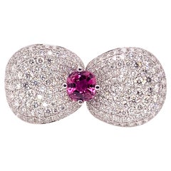 GIA Certified Sapphire and Diamond Cocktail Ring