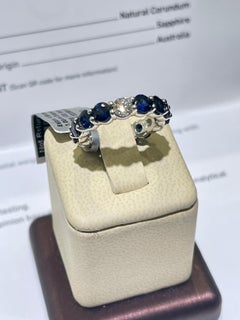 GIA Certified Sapphire & Diamond Ring In Platinum