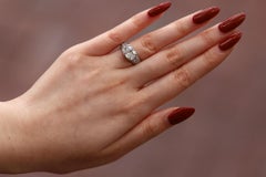 GIA Certified Shreve & Co 2 Ct Cushion Diamond Engagement Ring