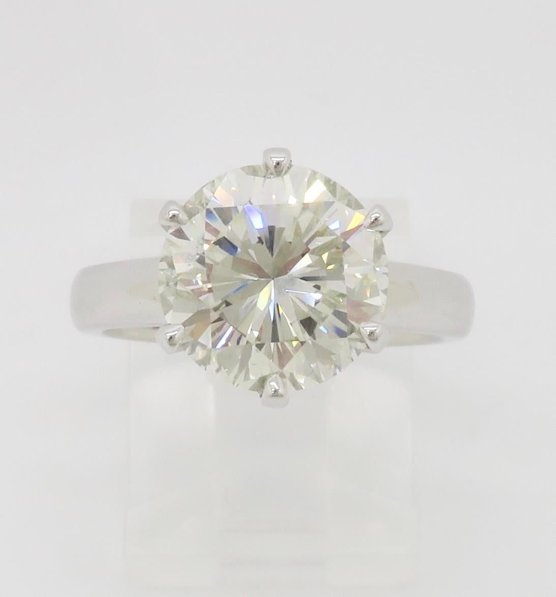 GIA Certified Six Prong Solitaire Engagement Ring 5