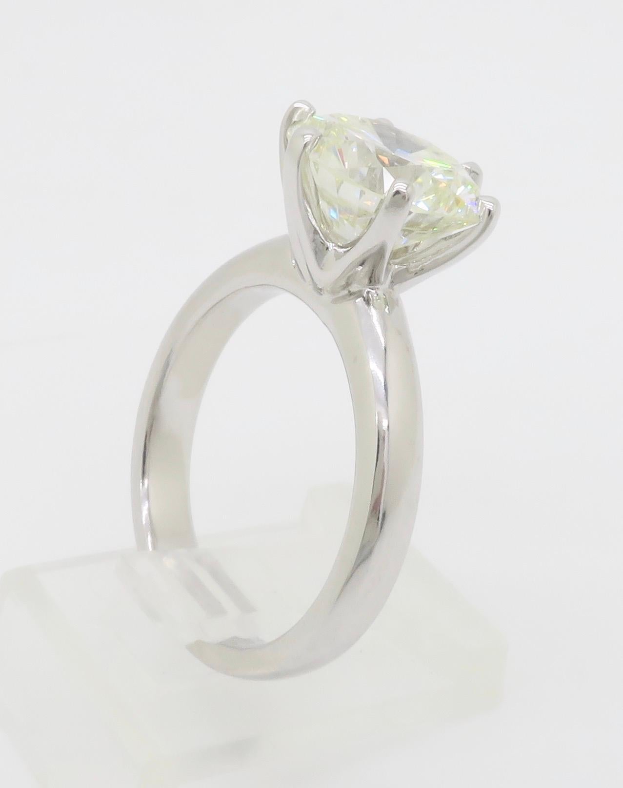 GIA Certified Six Prong Solitaire Engagement Ring 9