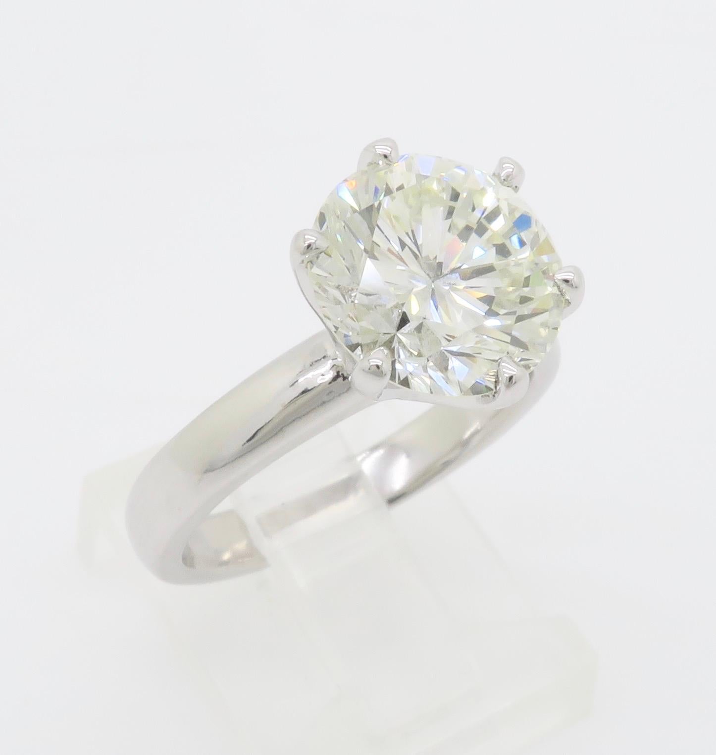 GIA Certified Six Prong Solitaire Engagement Ring 10