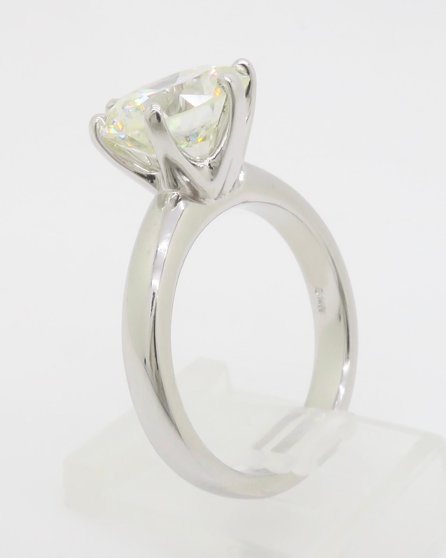 GIA Certified Six Prong Solitaire Engagement Ring 11