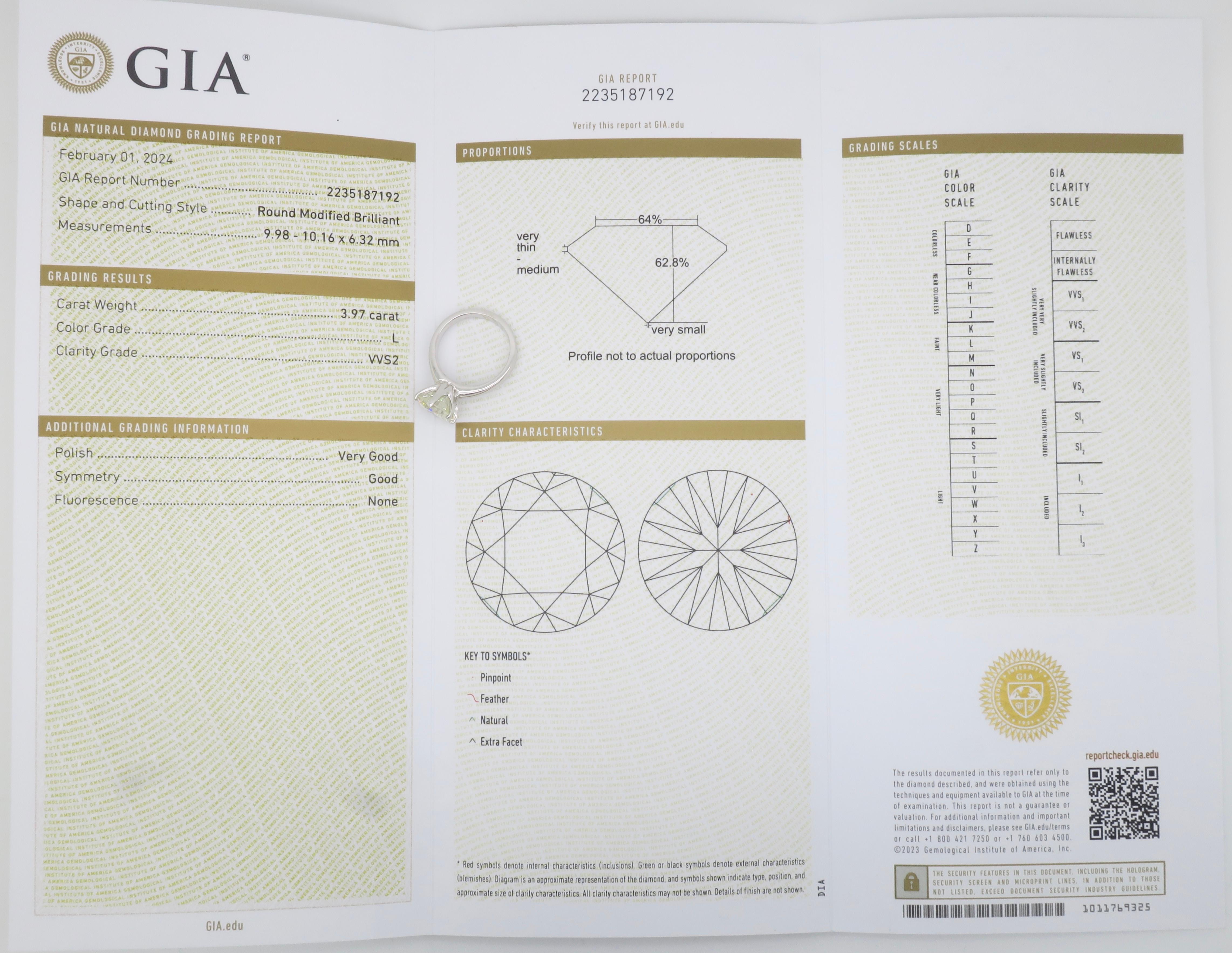 GIA Certified Six Prong Solitaire Engagement Ring 12
