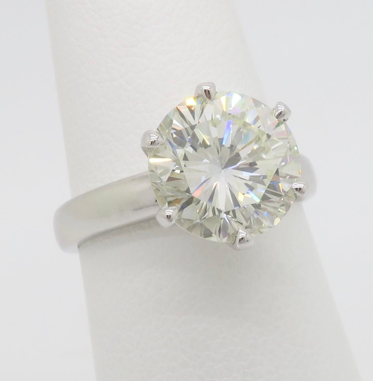 Women's GIA Certified Six Prong Solitaire Engagement Ring