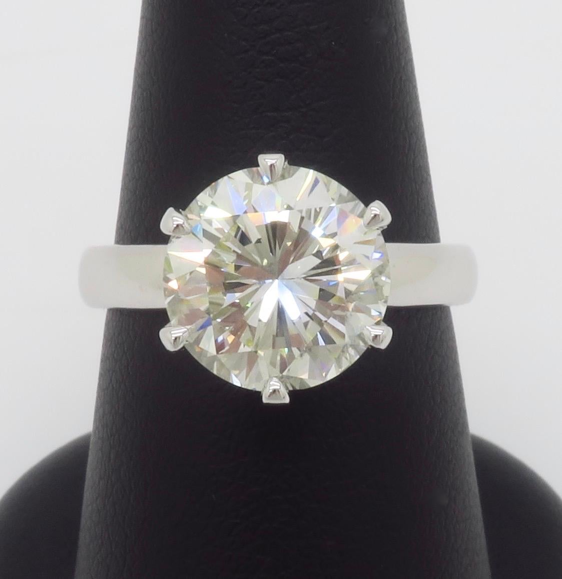 GIA Certified Six Prong Solitaire Engagement Ring 1