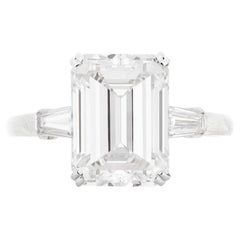 GIA Certified Solitaire 3 Carat Engagement Platinum Ring Flawless