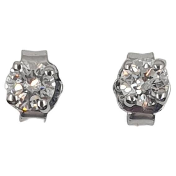 Boucles d'oreilles et collier solitaires en diamants certifiés GIA de 3 x 0,22 carats G/SI1