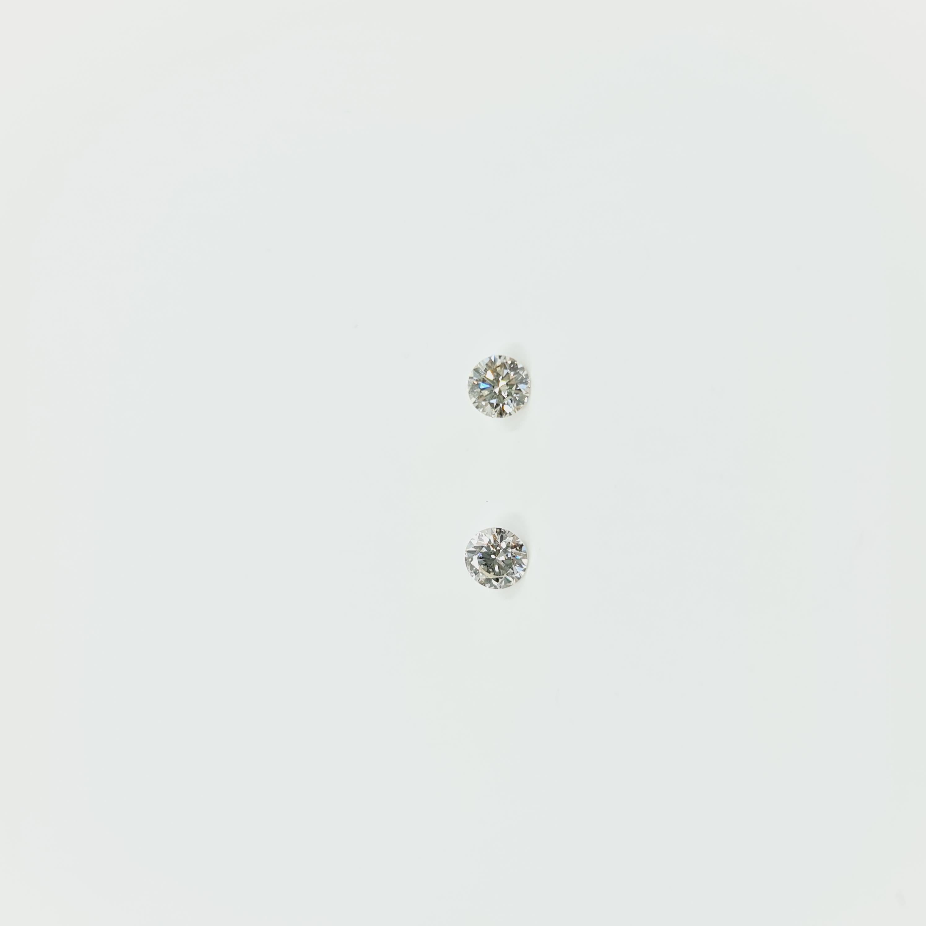 GIA Certified Solitaire Diamond Studs 0.24 Carat L/VS2, 0.24 Carat O-P/SI1 
750 Gold(White or Yellow on Demand) Diamond Studs with Brilliant Cut Diamonds.  
High Gloss Polished.   

5 C's:
Certificate: GIA
Carat: 0,24ct
Color: L
Clarity: VS2
Cut:
