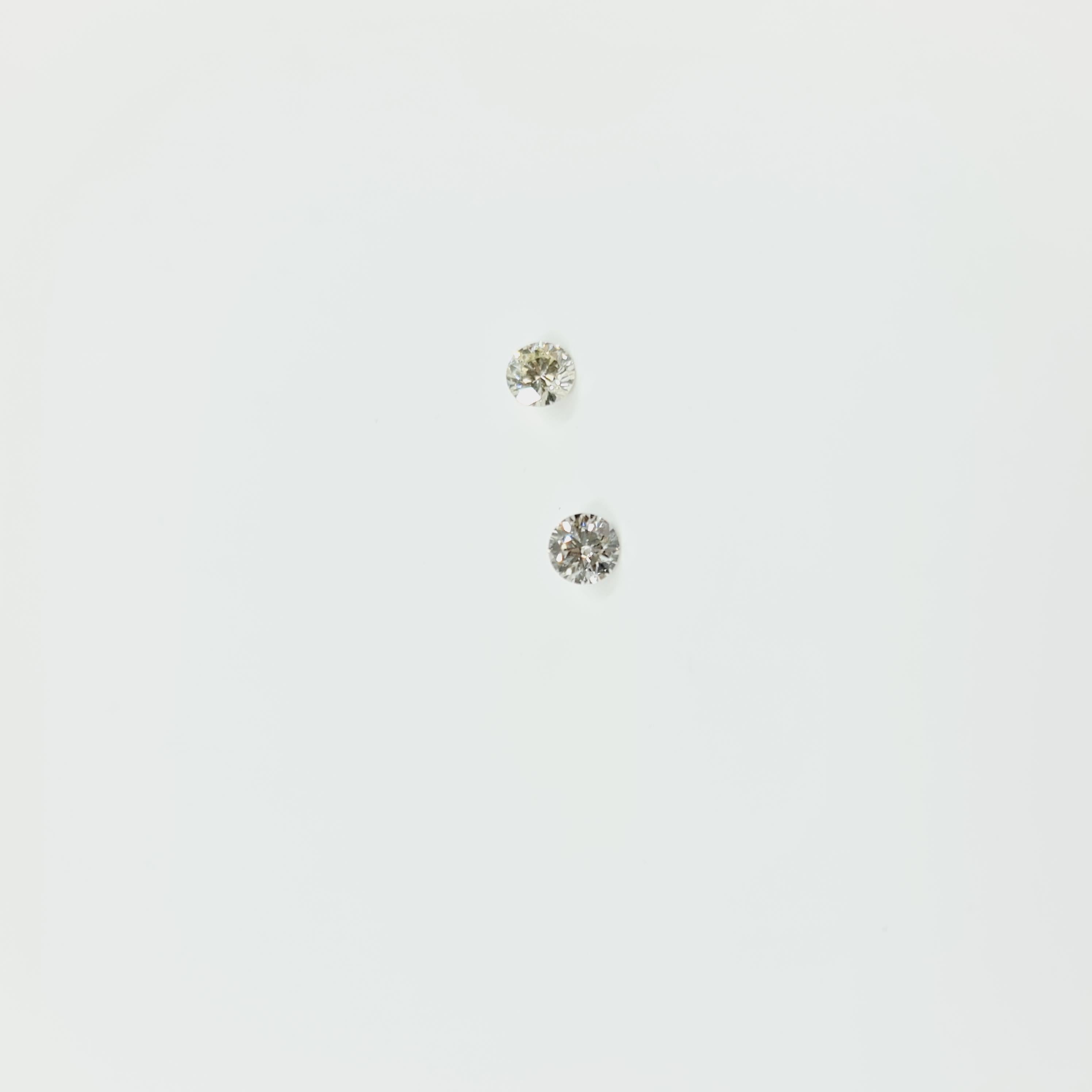 Moderne Diamant solitaire certifié GIA de 0,24 carat L/VS2, 0,24 carat O-P/SI1 en vente