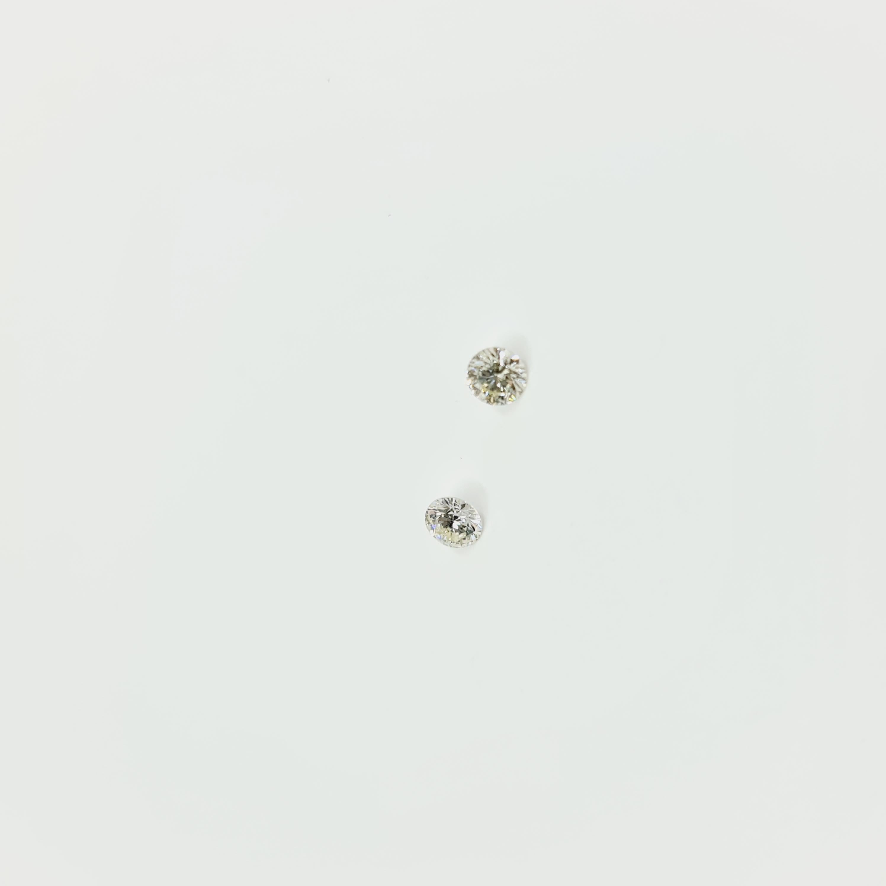 Taille brillant Diamant solitaire certifié GIA de 0,24 carat L/VS2, 0,24 carat O-P/SI1 en vente