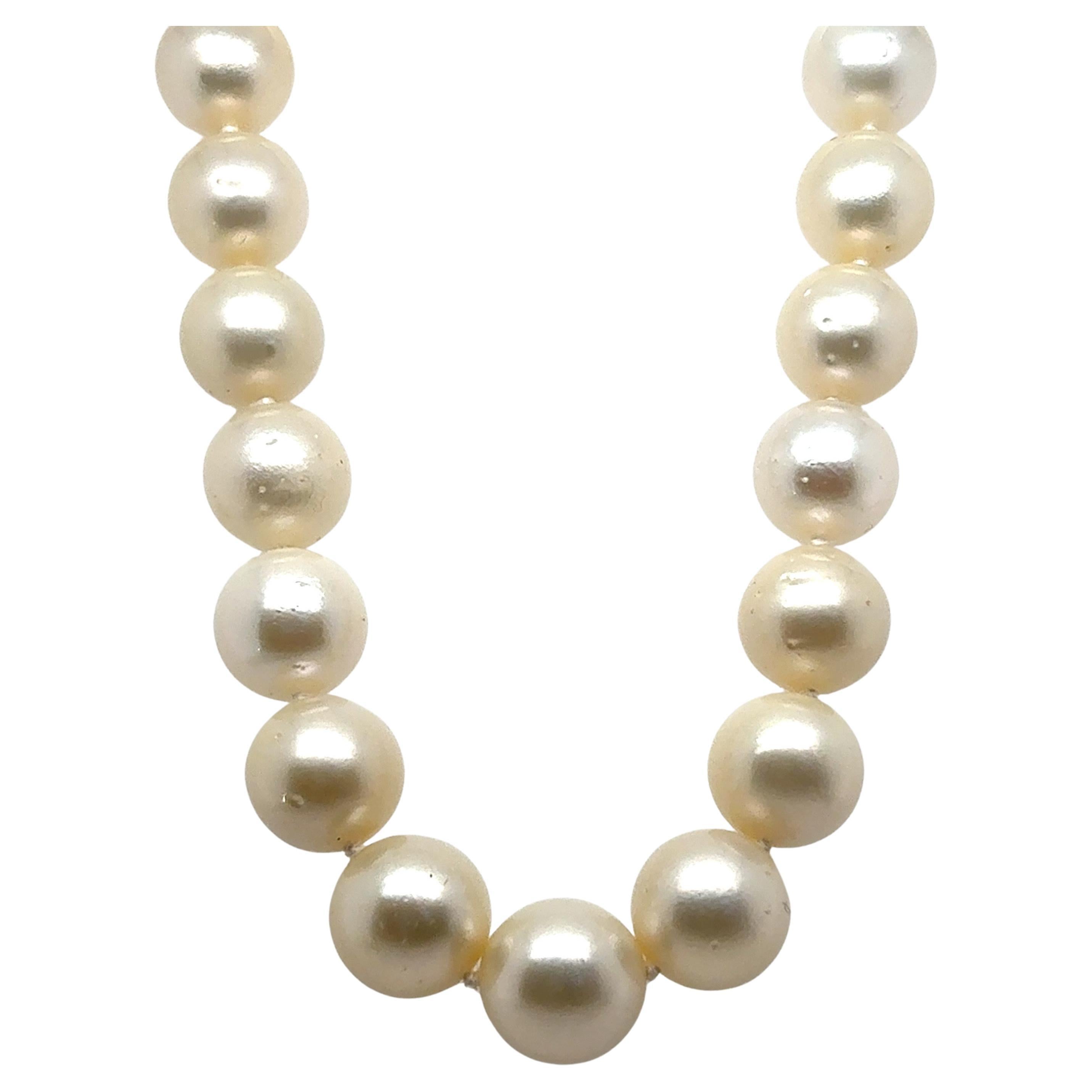 GIA Certified South Sea Pearl Necklace with White Gold Clasp