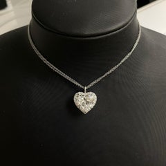 GIA Certified Sparkly 5.02ct Heart Shape, E, VS1