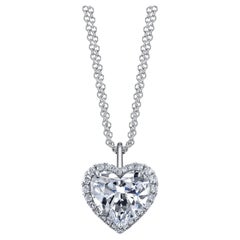 GIA Certified Sparkly 5.02ct Heart Shape, E, VS1