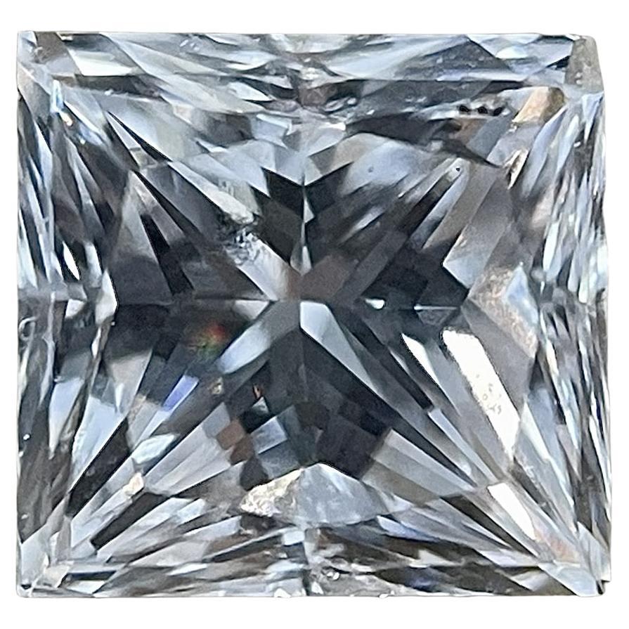 GIA Certified Stunning 1.01 Carat Princess Cut F VS2 Natural Diamond For Sale