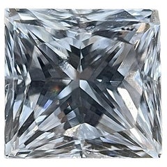 Impresionante diamante natural de corte princesa F VS2 certificado por GIA de 1,01 quilates