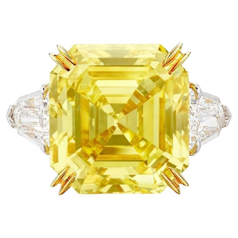 GIA Certified THE CROWN JEWEL: A LEGENDARY 8.01 CARAT FANCY YELLOW DIAMOND