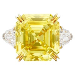 GIA Certified THE CROWN JEWEL: A LEGENDARY 8.01 CARAT FANCY YELLOW DIAMOND