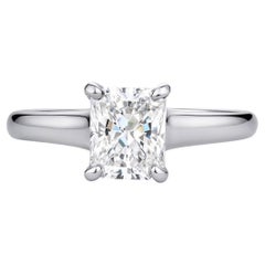 Tiffany & Co. 1.51 Carat Lucida Diamond Platinum Engagement Ring