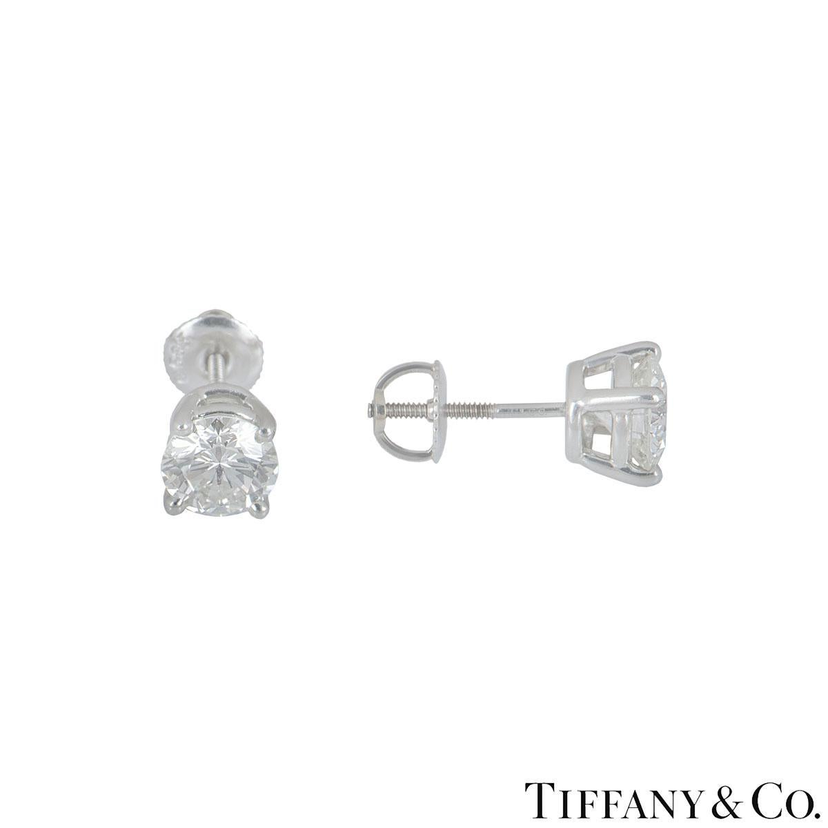 tiffany diamond stud earrings