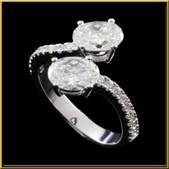 GIA Certified Toi et Moi Ring in 18kt Gold