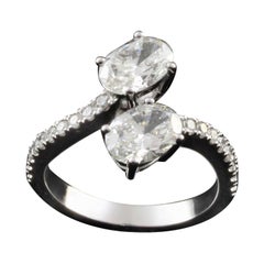 GIA Certified Toi et Moi Ring in 18kt Gold