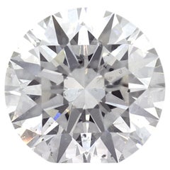 GIA Certified Triple Excellent 1.75 CT Natural Round Brilliant Cut Diamond H SI2