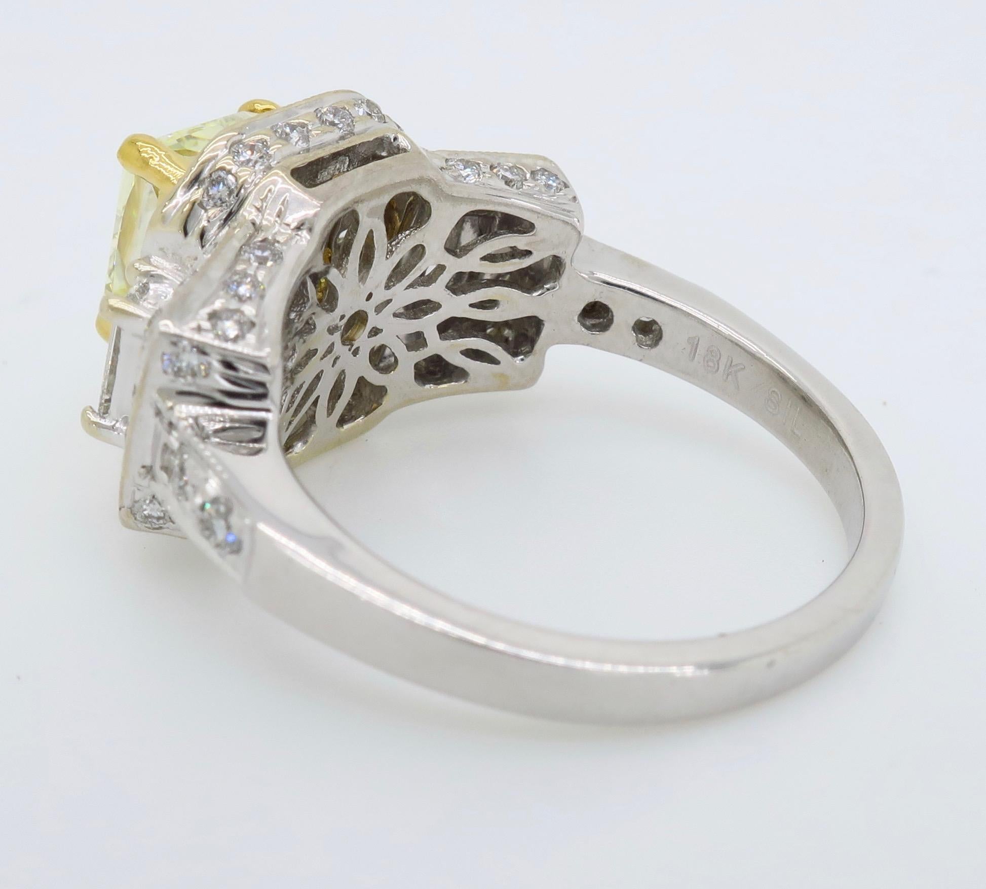 GIA Certified Triple Halo Diamond Ring 8