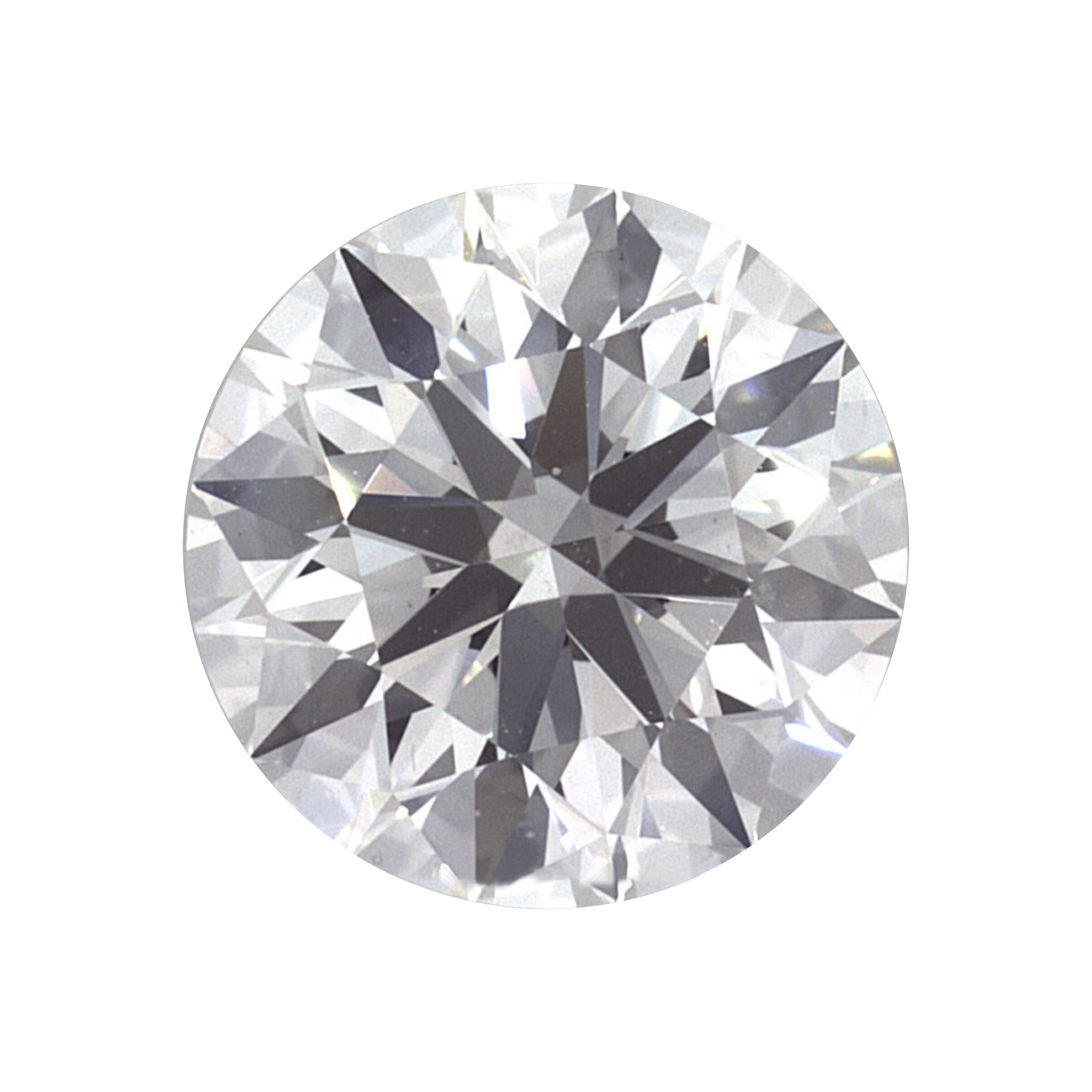 GIA zertifiziert Triple X 1,50 Karat Naturdiamant Rund Brillantschliff H VS2