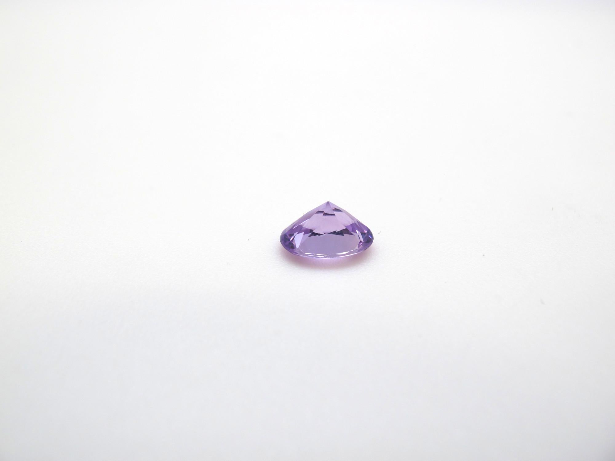 Unheated 1.97 Orchid Purple Sapphire Oval GIA, Loose 3-Stone Engagement Gem  3