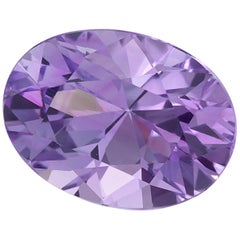 Unheated 1.97 Orchid Purple Sapphire Oval GIA, Loose 3-Stone Engagement Gem 