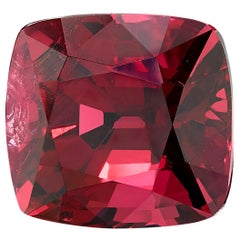 4.60 Carat Red Spinel Cushion GIA, Loose 3-Stone Engagement Ring or Pendant Gem