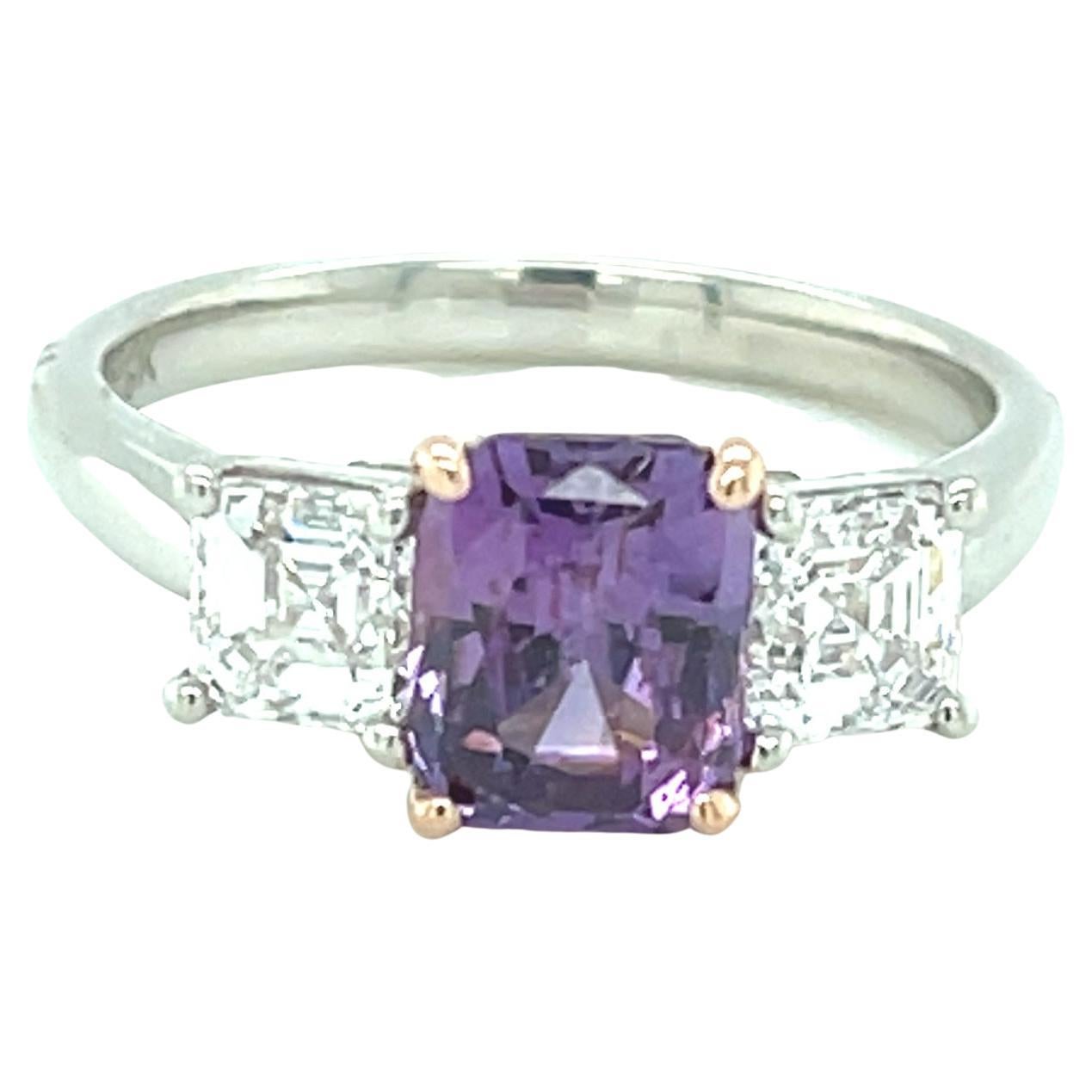 purple sapphire ring