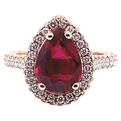 GIA Certified Unheated Ruby Ring