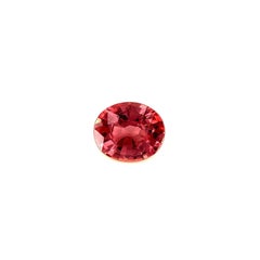 GIA-zertifizierter einzigartiger orange-rosa unerhitzter Saphir 0,75 Karat Ovalschliff Edelstein ohne Hitze
