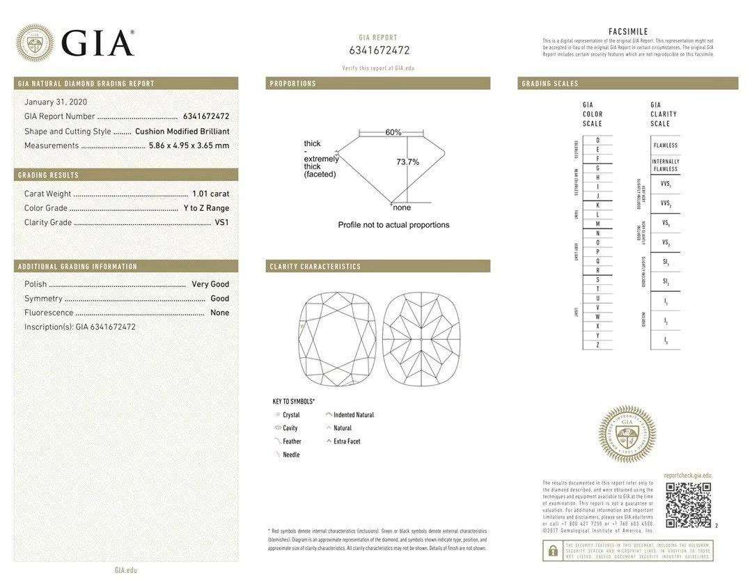 Women's or Men's GIA Certified VS1 Clarity 1.01 CT Yellow Diamond Ring with Baguette Diamonds For Sale