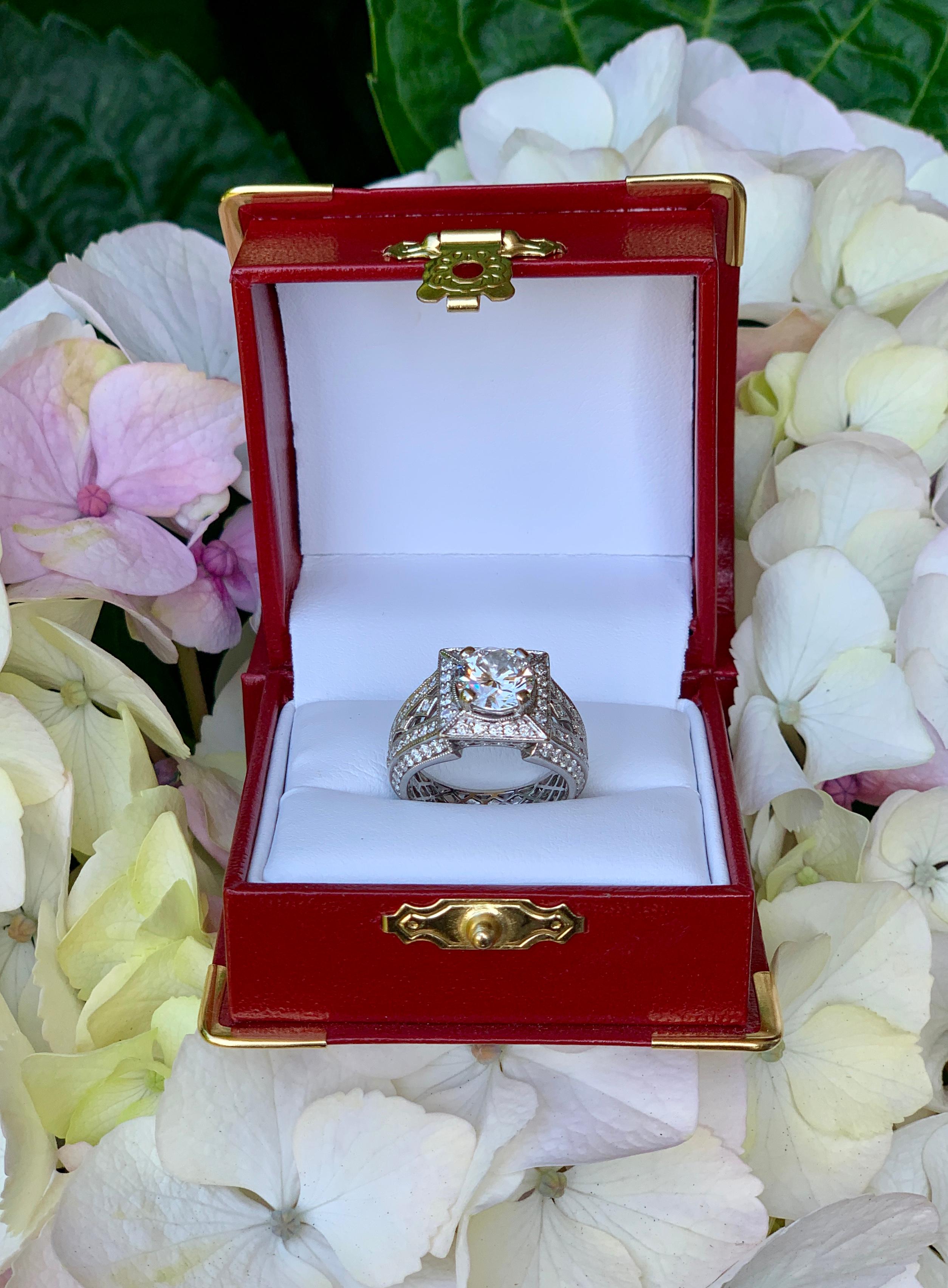 1.85 carat diamond ring