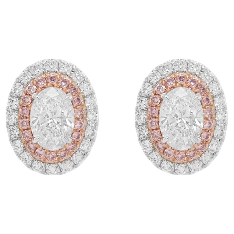 GIA Certified White Diamond Argyle Pink Diamond 18K Gold Stud Earrings For  Sale at 1stDibs | argyle pink diamonds for sale, argyle white diamonds, argyle  pink diamond earrings