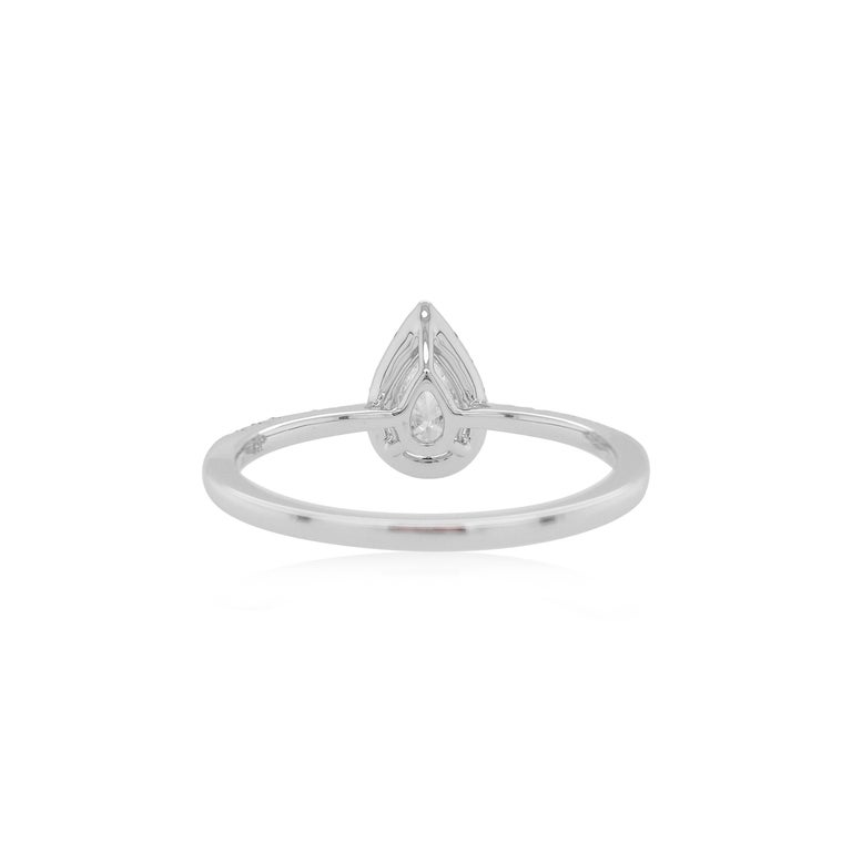 Gia Certified White Diamond Green Diamond 18K Gold Wedding Ring For