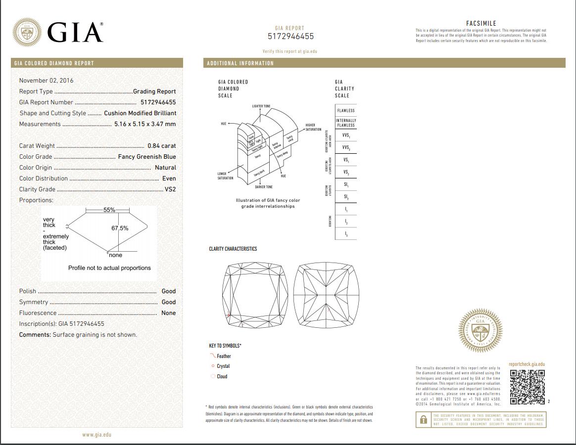 Cushion Cut GIA Certified White Gold 3.13 Carat Diamond Drop Earrings For Sale