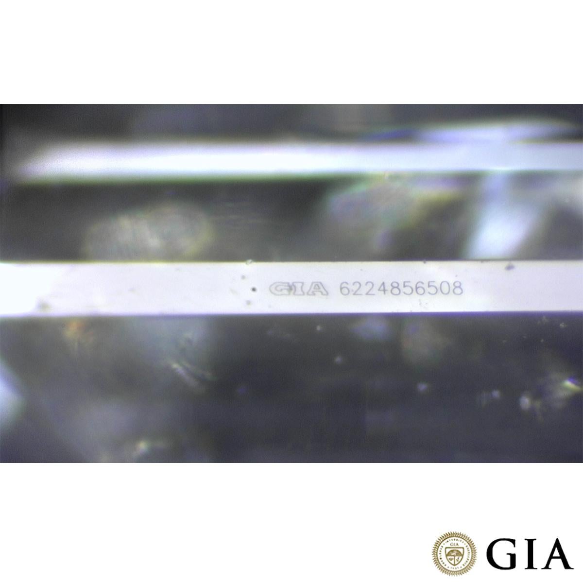 GIA Certified White Gold Emerald Cut Diamond Pendant 0.51 Carat F/VS1 For Sale 1