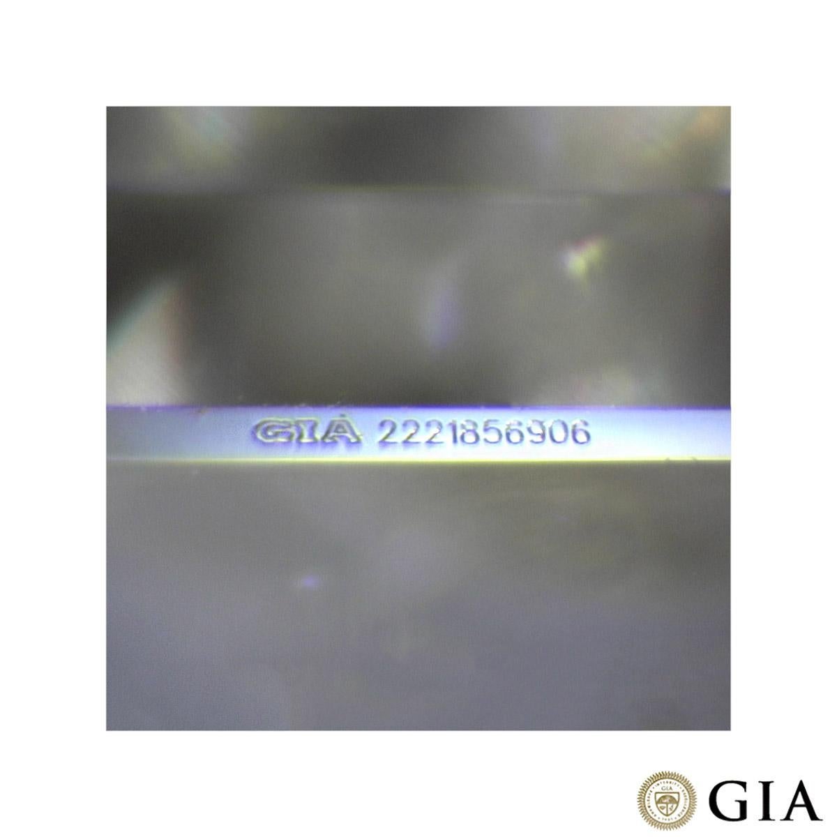 GIA Certified White Gold Emerald Cut Diamond Ring 1.01ct E/SI1 For Sale 1