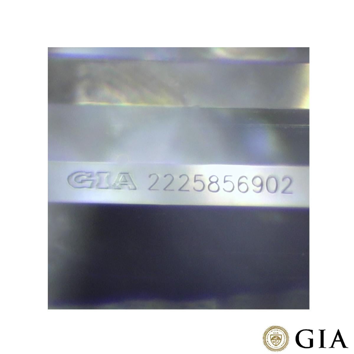 GIA Certified White Gold Emerald Cut Diamond Stud Earrings 2.01 Carat  1