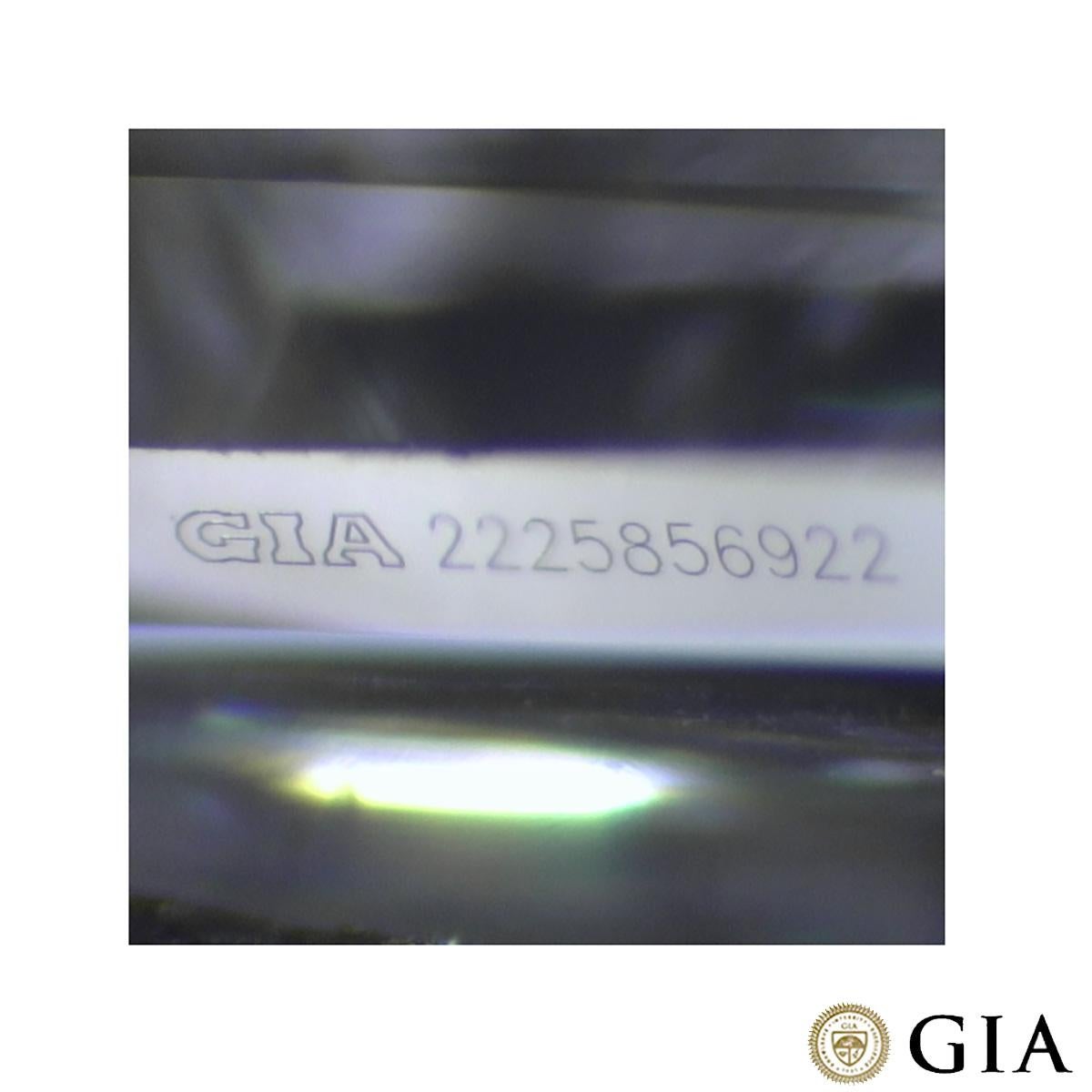 GIA Certified White Gold Emerald Cut Diamond Stud Earrings 2.01 Carat  2