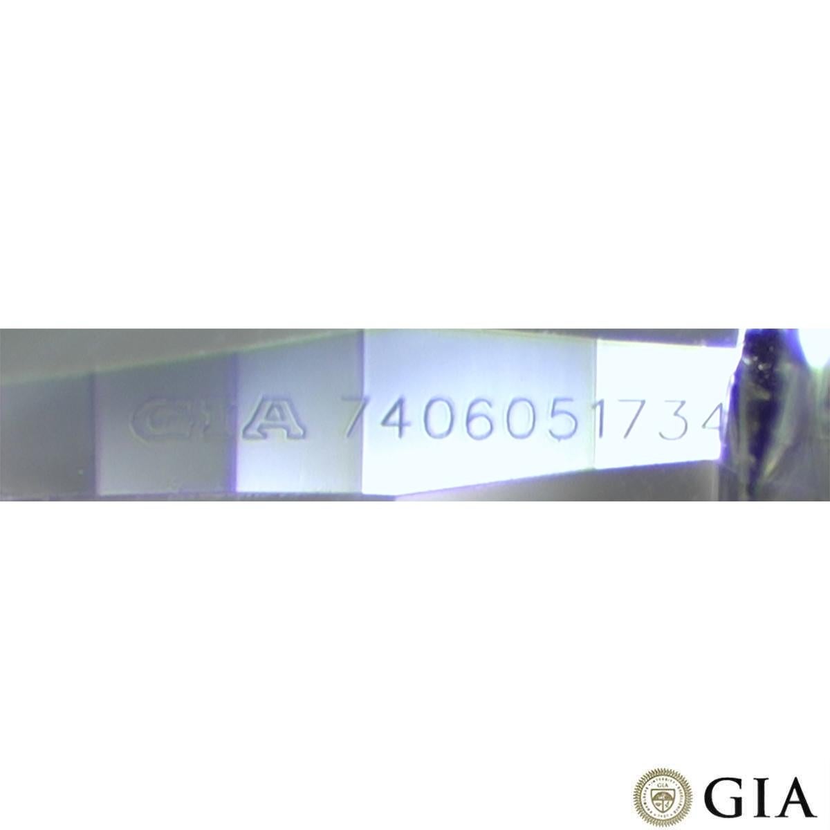 GIA Certified White Gold Oval Cut Diamond Ring 1.00ct D/SI1 For Sale 2