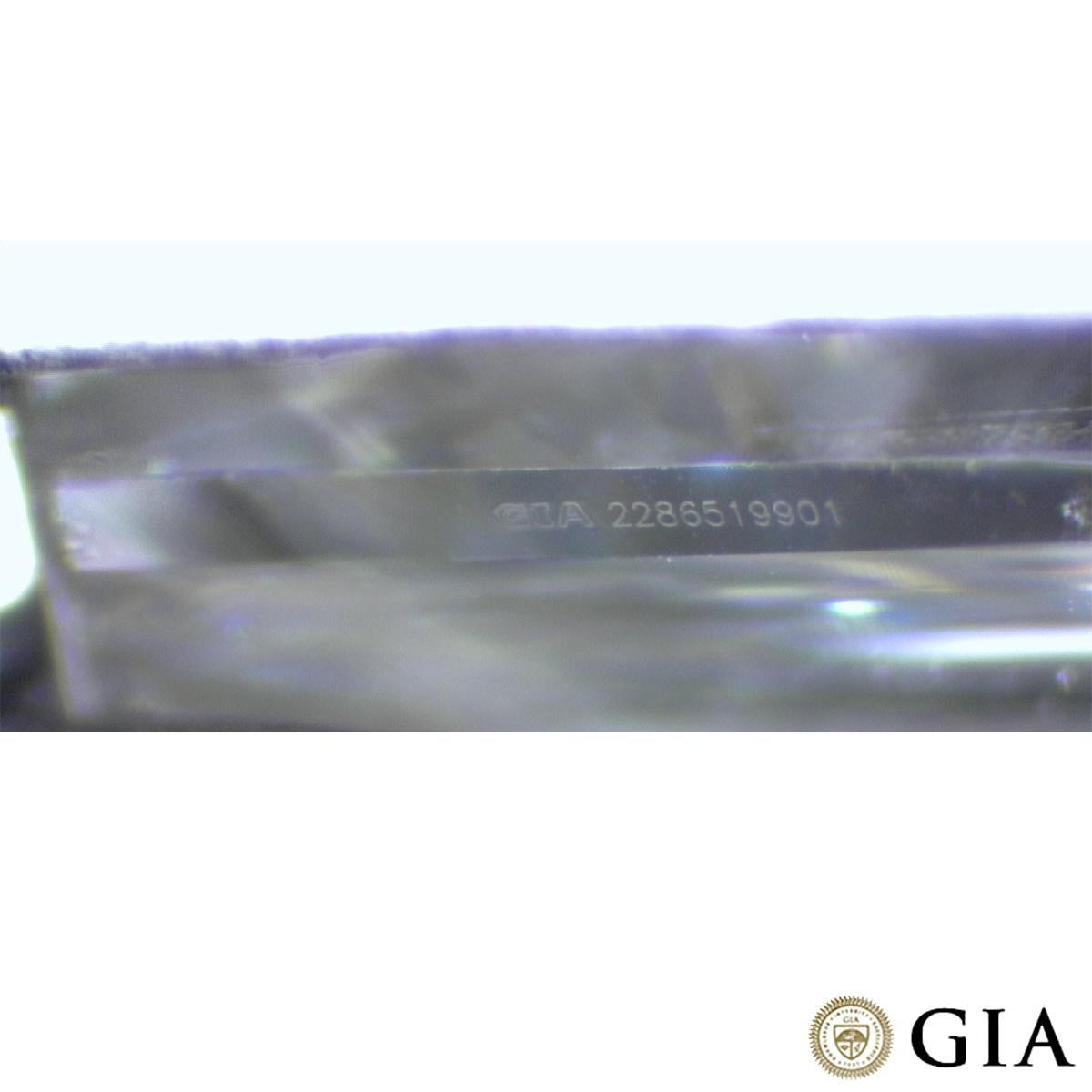 GIA-zertifizierte Weißgold-Ohrringe mit Diamanten im Prinzessinnenschliff 1,01 Karat TDW für Damen oder Herren im Angebot