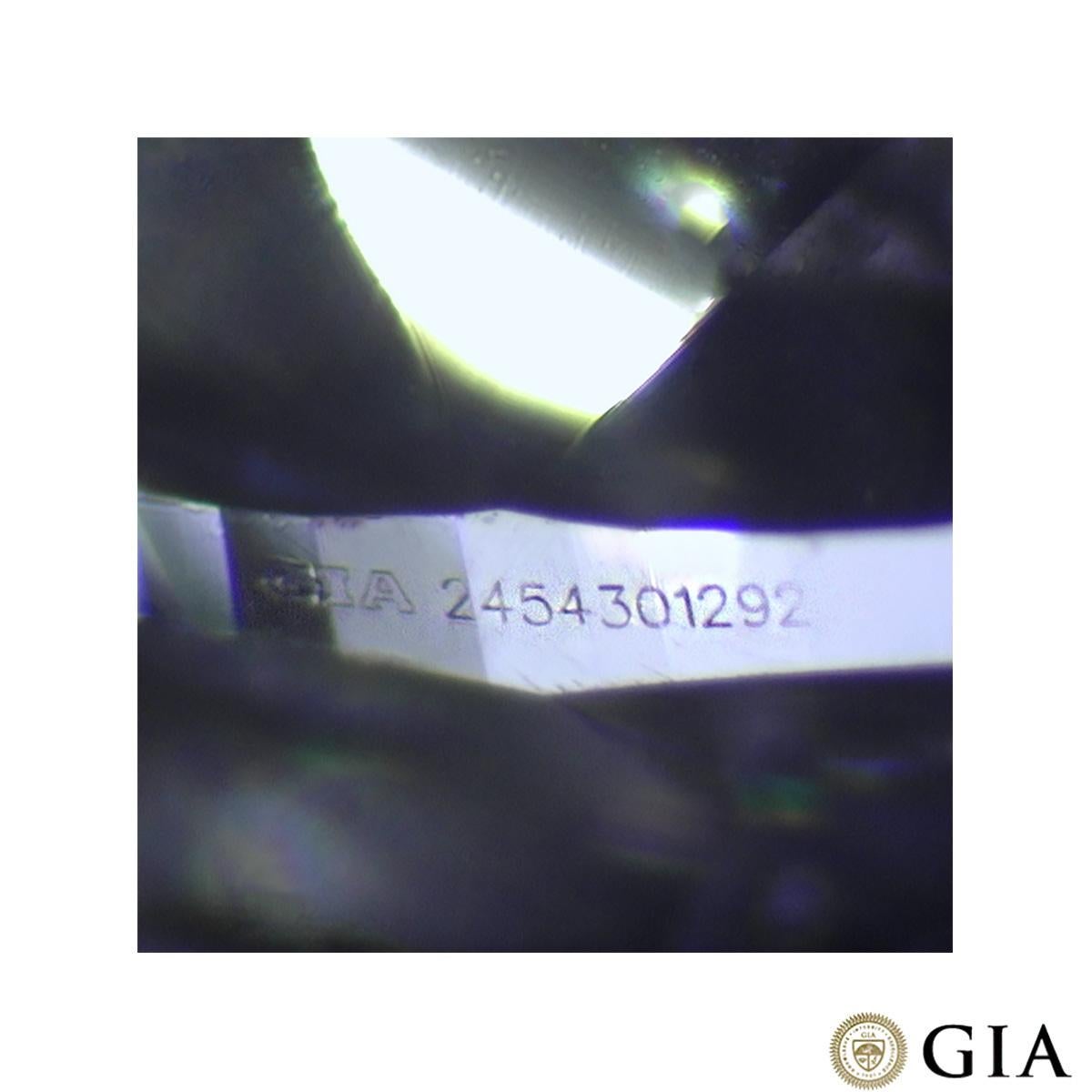GIA-zertifizierte Weißgold-Ohrringe mit runden Diamanten im Brillantschliff 0,80 Karat TDW im Angebot 1