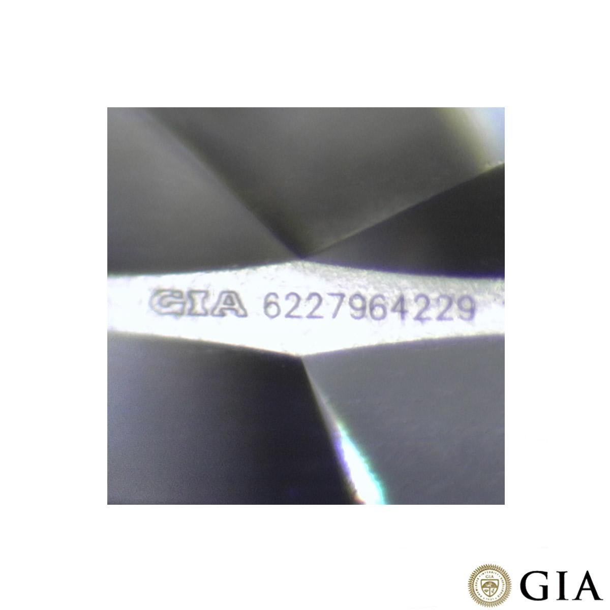 GIA-zertifizierter Ring aus Weißgold mit rundem Diamanten im Brillantschliff 1,10 Karat G/SI1 Damen im Angebot