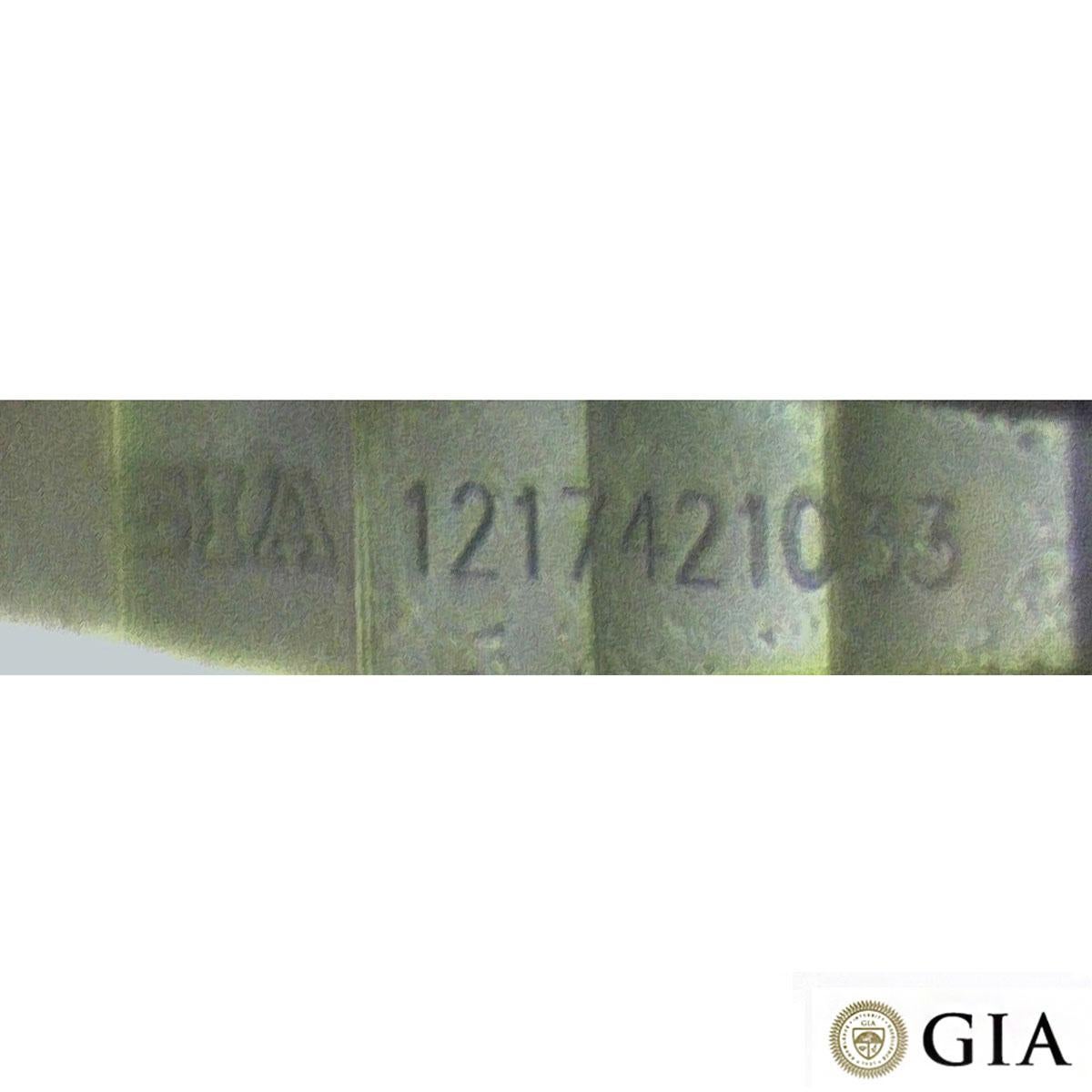 GIA Certified White Gold Round Brilliant Cut Diamond Ring 1.15ct F/VS1 XXX For Sale 1